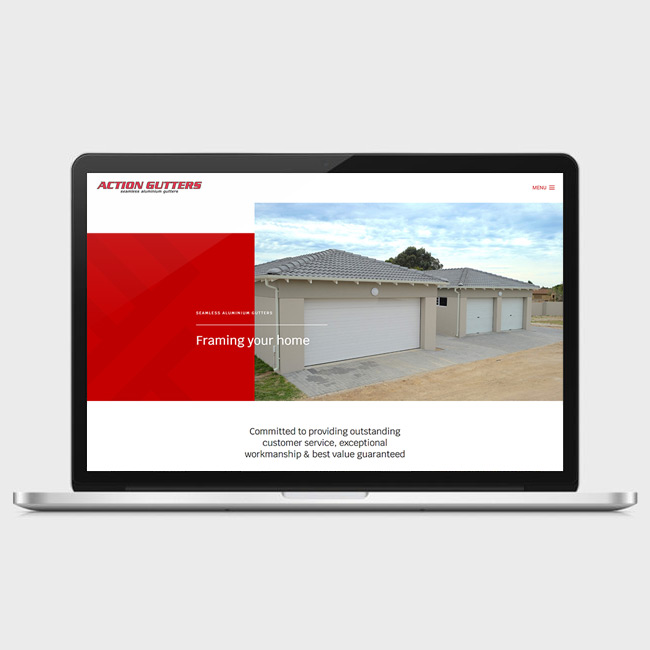 Website Design for Action Gutters