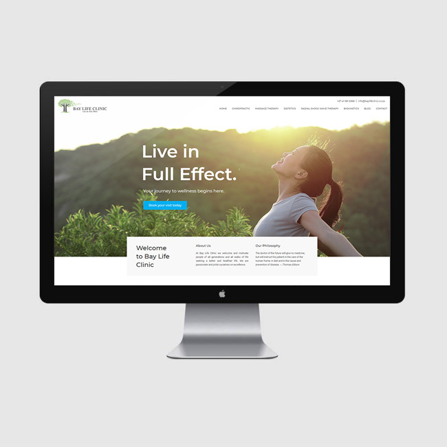 Website Design for Bay Life Centre